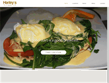 Tablet Screenshot of harleysotcafe.com